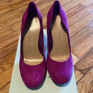 Jessica Simpson suede heels